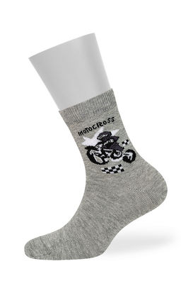 (Omsa) Calzino 23P66 (moto) (ЧЗ) grigio chiaro melange