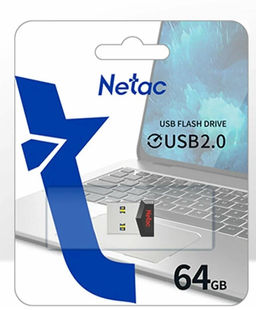 Флеш-накопитель 64Гб "Netac UM81 Ultra" металл. черный