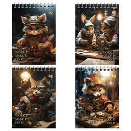 Блокнот А6 40л. на гребне "Стимпанк" ("BG", Б6гр40 58723)