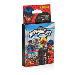 Блистер с наклейками Panini Леди Баг и Супер-кот (3 сезон) набор из 6 пакетиков