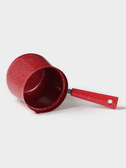 Турка Доляна Мрамор рэд, 800 мл, d=10 см, антипригарное покрытие, индукция, красная  фото 5