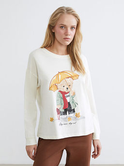 Ay? Teddy Bask?l? Kad?n Pijama Tak?m?