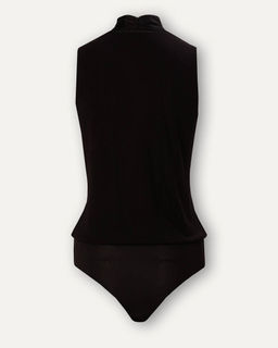 Блузка-боди базового черного цвета - Deseo фото 3