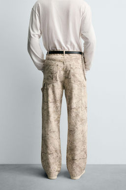 ABSTRACT PRINT CARPENTER TROUSERS - Zara фото 3