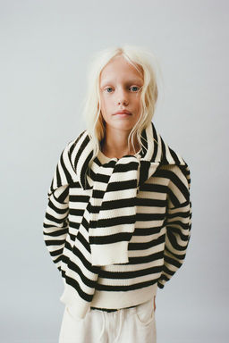 STRIPED KNIT SWEATER - Zara фото 2