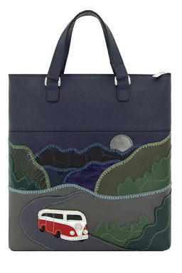 Сумка с аппликацией ДС-506-282 синий