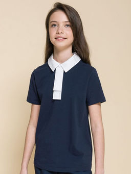 PELICAN, джемпер для девочек, Темно-синий