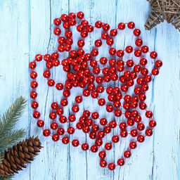 Бусы на ёлку Шары, длина 2.7 м, d=12 мм, МИКС