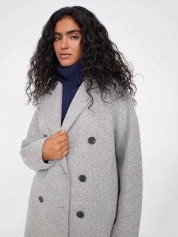 Пальто прямого кроя  R080 - Emka фото 2