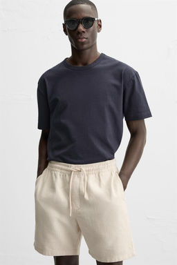 TEXTURED REGULAR FIT BERMUDA SHORTS - Zara фото 15