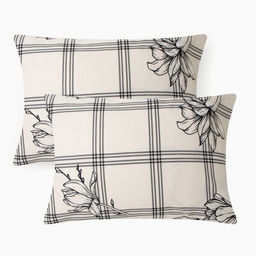 Комплект наволочек Этель Ink flowers 50х70см - 2шт, бязь 125 г/м2, хл 100%  фото 7