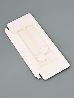 Цена за 5 шт. Подарочная коробка под плитку шоколада, с вырубным окном, «Бант», 17.1×8×1.4 см