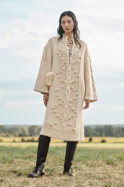 LIMITED EDITION LACE-UP KNIT PONCHO