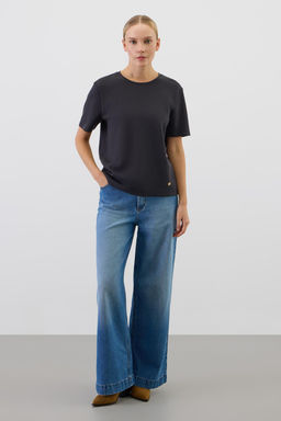 ЕВТ 3283/черный фуфайка (футболка) жен