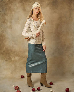 Лонгслив в мелкий цветочек 54.8 - Sahar art lab фото 7