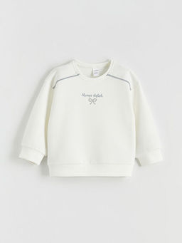 Bisiklet Yaka Soft Touch K?z ?ocuk Sweatshirt