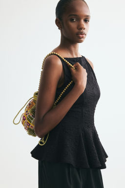 Top texturizado con peplum - H&m фото 3