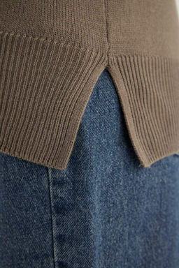 Свитер обычного кроя с круглым вырезом - Defacto фото 6