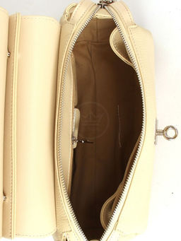 Сумка женская натуральная кожа GU 2066-76010, 2отд, плечевой ремень, молочный SALE 265749 - Adelia фото 3