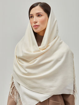 В составе шерсть ! теплый двусторонний палантин - Tantino фото 6