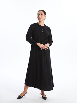 Bisiklet Yaka Elbise