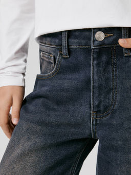 ACOOLA / Брюки джинсовые (утепленные) детские для девочек Ripli темно-синий фото 2