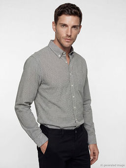 Regular Fit Desenli Erkek G?mlek