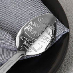 Цена за 3 шт. Ложка чайная с гравировкой Любимый дедушка, h=14 см