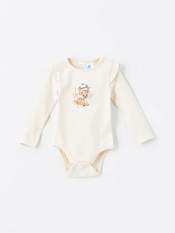 Bambi Bask?l? K?z Bebek ??t??tl? Body ve Pantolon 2li