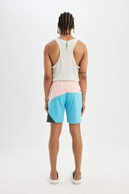 DeFactoFit Короткие шорты для плавания с гибкой текстурой и принтом стандартного кроя  фото 6