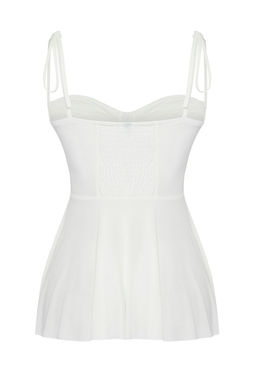 Trendyolmilla Beyaz Gogus Detayl? Orme Bluz TPRSS25BZ00006  фото 7