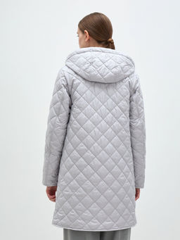 Conso/SM 240104 - light grey Утепленное полупальто