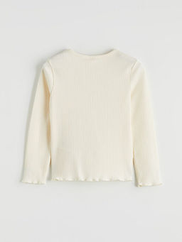 Bisiklet Yaka Fitilli F?rf?rl? K?z ?ocuk Ti??rt