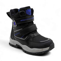 Ботинки мембранные на меху А6671-10 черные