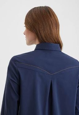 Блузка женская LA-311510-DN, 
темно-синий - Steinberg фото 3