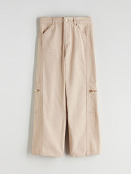 Wideleg K?z ?ocuk Kargo Pantolon