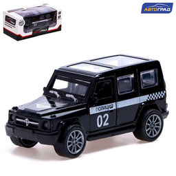 Машина металлическая Полиция, 1:48, инерция, открываются двери, цвет чёрный