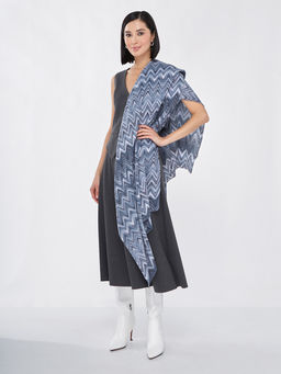 Большой, мягкий, тонкий и очень нежный двусторонний палантин с рисунком - Tantino фото 13