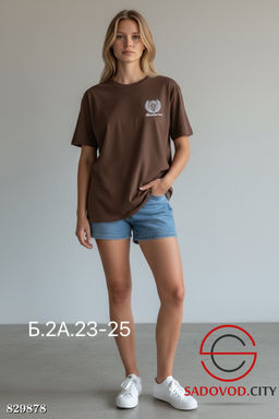 Футболка женская из хлопка