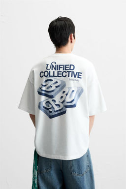 CONTRAST PRINT T-SHIRT - Zara фото 3