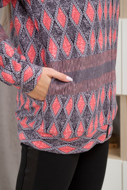 Кофта женская из футера 2-х нитка Снежана ромб - Амадэль фото 8