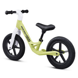 Беговел 12" Rocket, колеса надувные, рама нейлон, цвет салатовый