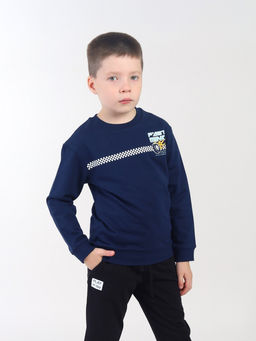 CRB wear / CWKB 63972-41-424 Джемпер для мальчика,темно-синий  фото 2