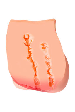 Мастурбатор реалистичный в форме полуторса, с 2 любовными входами ТPE, телесный, 3,7кг (в белой коро