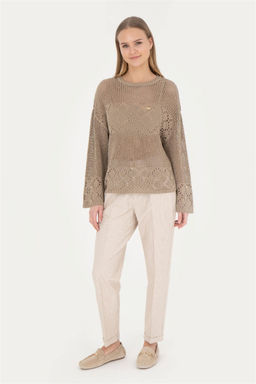 Женский легкий свитер цвета хаки - U.s. polo assn фото 4