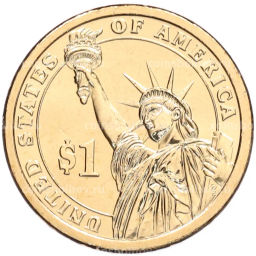 Монета 1 доллар 2010 года (P) США 16-й президент США Авраам Линкольн