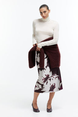 Falda de tubo con motivo estampado