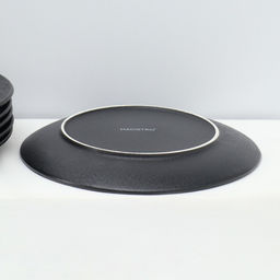 Набор тарелок фарфоровых десертных Magistro Lofty, 6 предметов: d=20 см, цвет чёрный