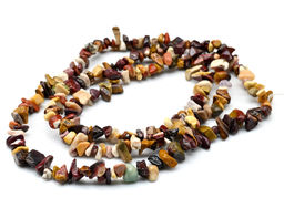 Бусы крошка 80см из яшмы мукаит