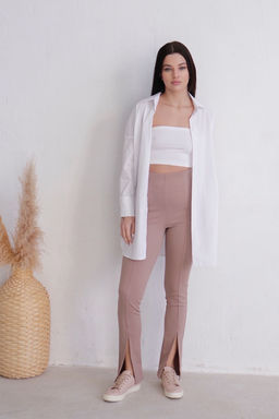 11698 Леггинсы светло-кофейные
